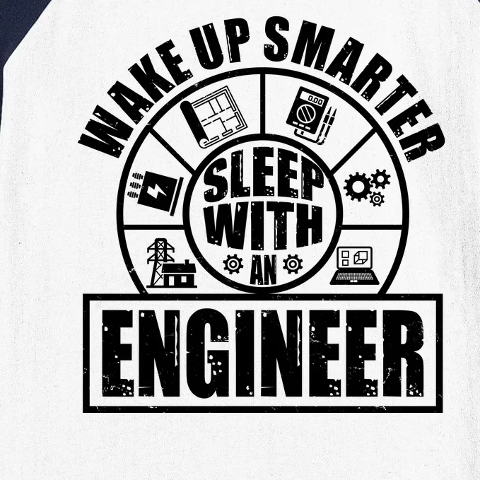 Funny Wake Up Smarter Sleep With A Engineer Baseball Sleeve Shirt