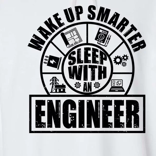 Funny Wake Up Smarter Sleep With A Engineer Garment-Dyed Fleece Hoodie