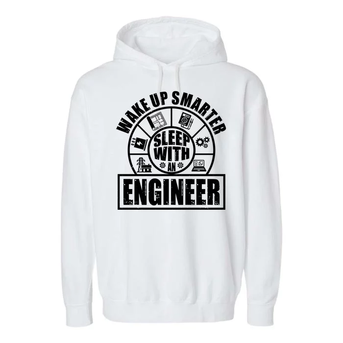 Funny Wake Up Smarter Sleep With A Engineer Garment-Dyed Fleece Hoodie