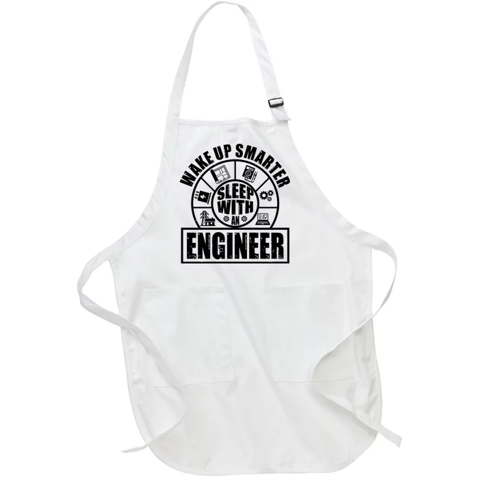 Funny Wake Up Smarter Sleep With A Engineer Full-Length Apron With Pocket