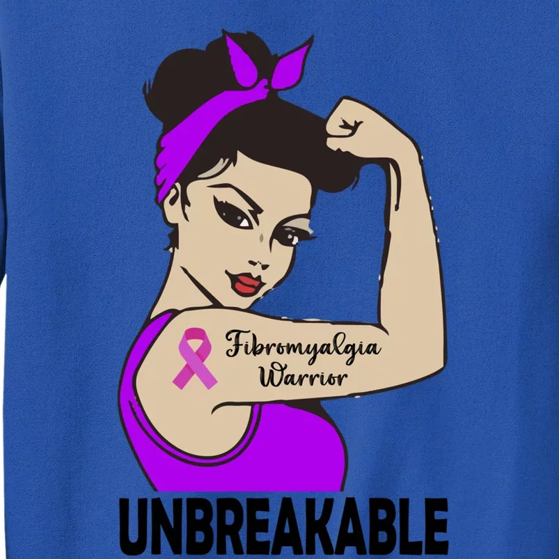 Fibromyalgia Warrior Unbreakable Gift Perfect Strong Gift Sweatshirt