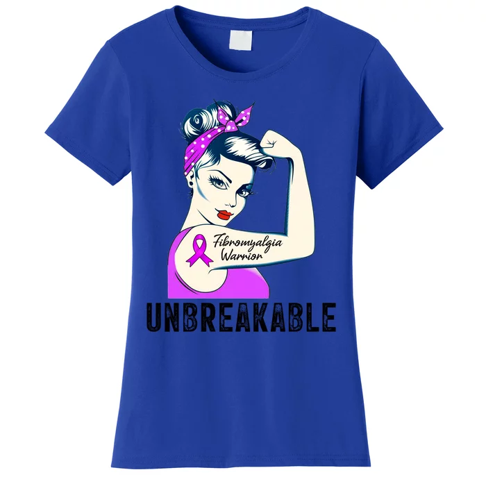 Fibromyalgia Warrior Unbreakable Gift Perfect Strong Gift Women's T-Shirt