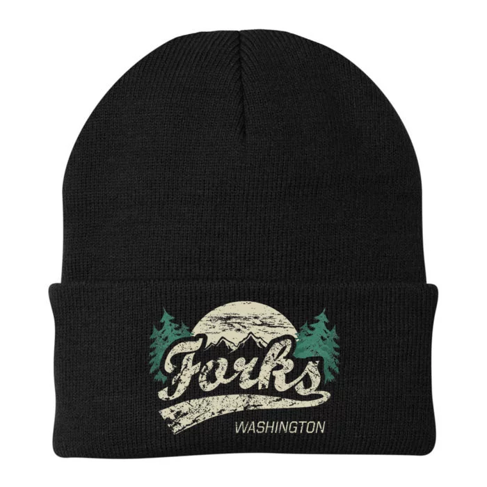 Forks Washington Vintage Knit Cap Winter Beanie