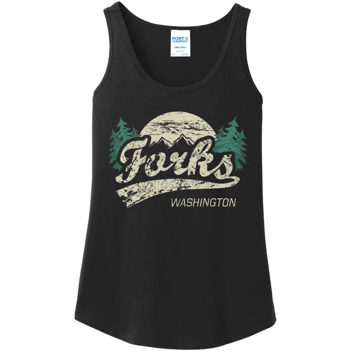 Forks Washington Vintage Ladies Essential Tank