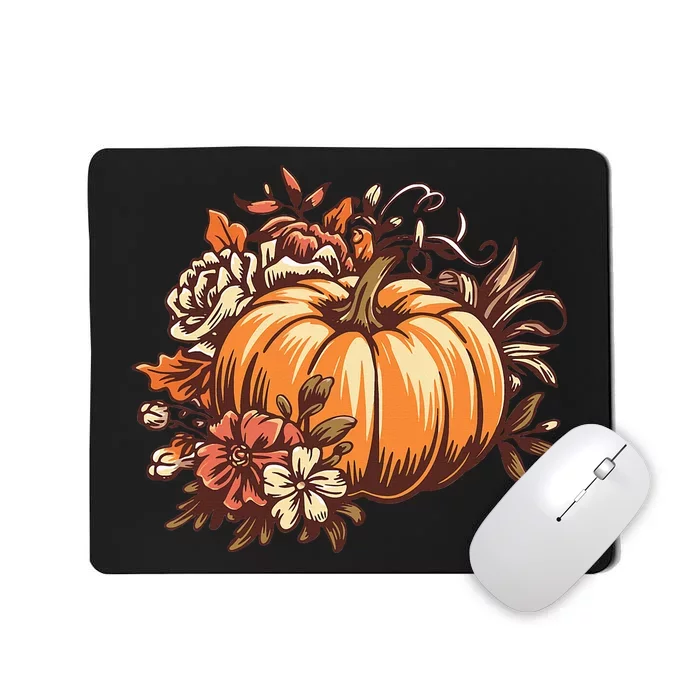 Fall Women Vintage Pumpkin Autumn Graphic Thanksgiving Mousepad