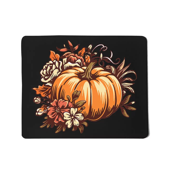 Fall Women Vintage Pumpkin Autumn Graphic Thanksgiving Mousepad