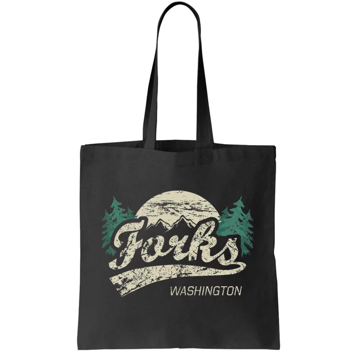 Forks Washington Vintage Tote Bag