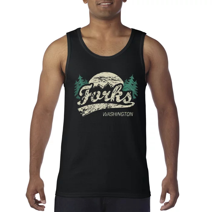 Forks Washington Vintage Tank Top