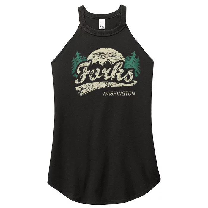 Forks Washington Vintage Women’s Perfect Tri Rocker Tank