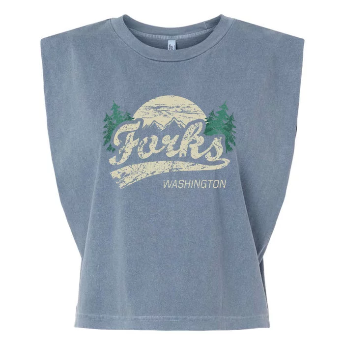 Forks Washington Vintage Garment-Dyed Women's Muscle Tee