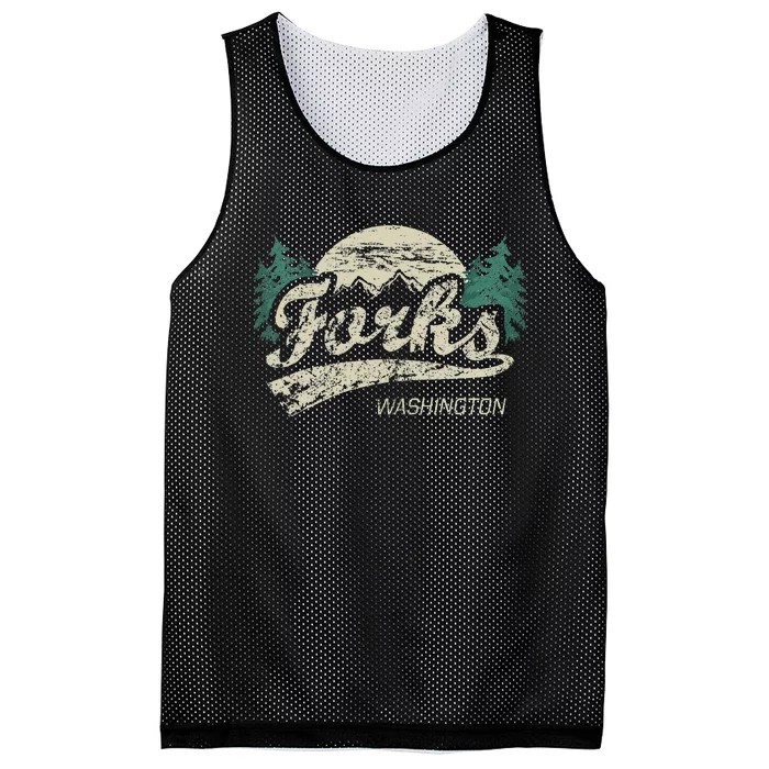 Forks Washington Vintage Mesh Reversible Basketball Jersey Tank