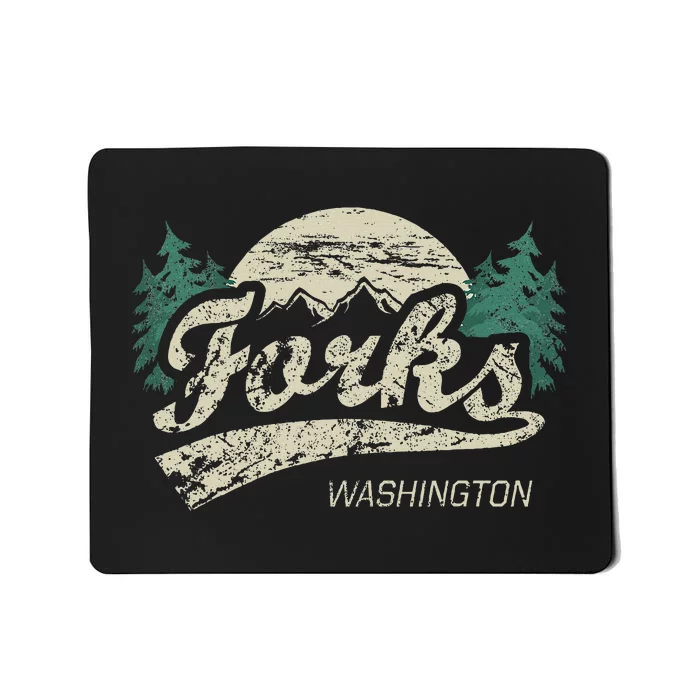 Forks Washington Vintage Mousepad