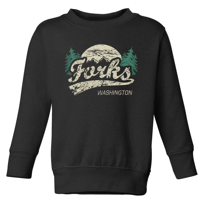 Forks Washington Vintage Toddler Sweatshirt