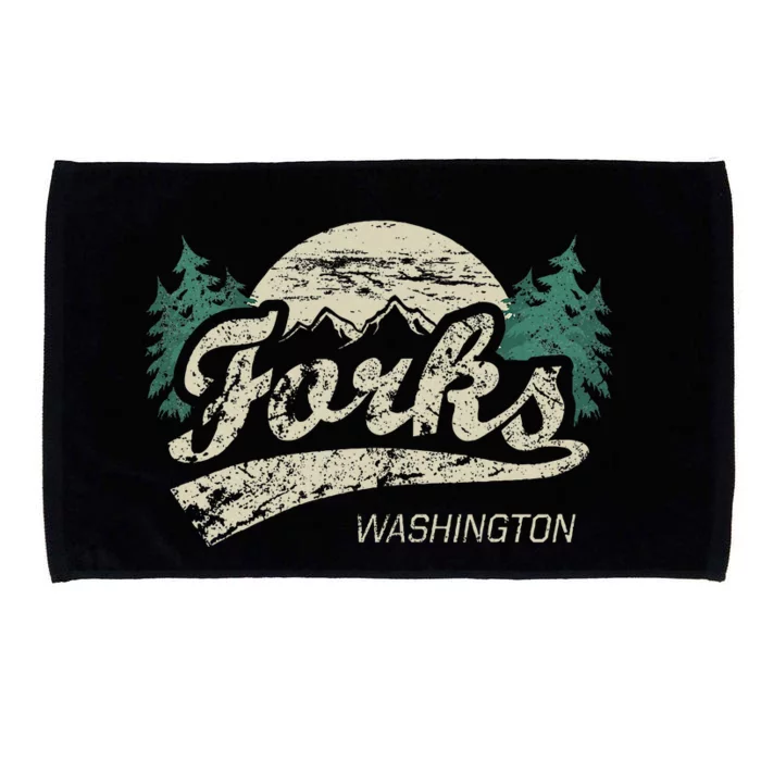 Forks Washington Vintage Microfiber Hand Towel