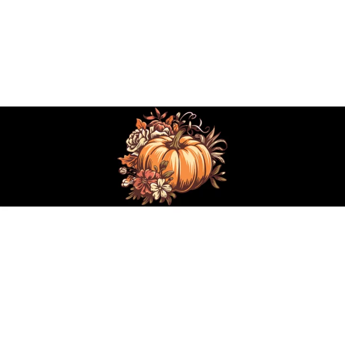 Fall Women Vintage Pumpkin Autumn Graphic Thanksgiving Bumper Sticker