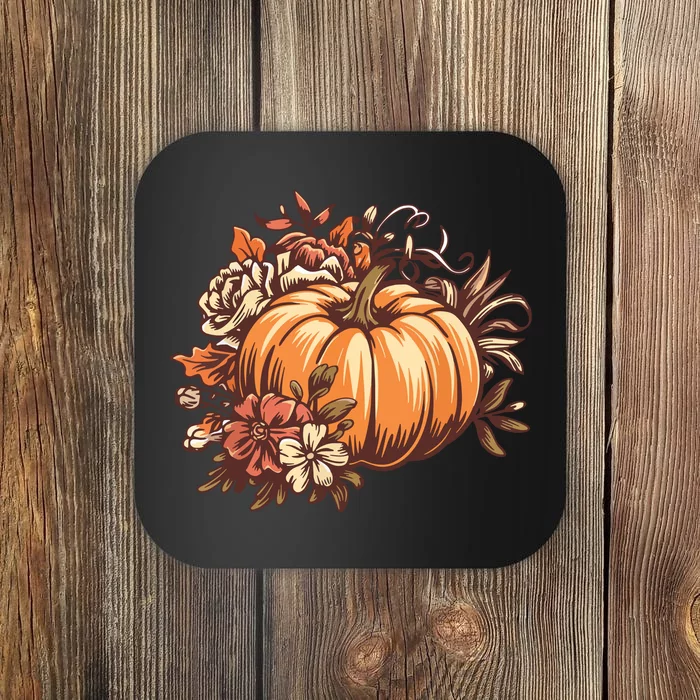 Fall Women Vintage Pumpkin Autumn Graphic Thanksgiving Coaster