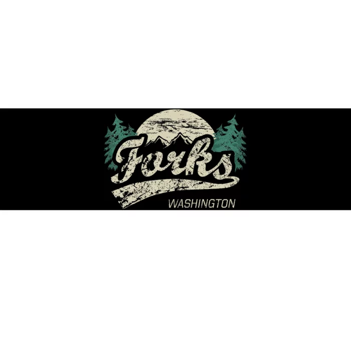 Forks Washington Vintage Bumper Sticker