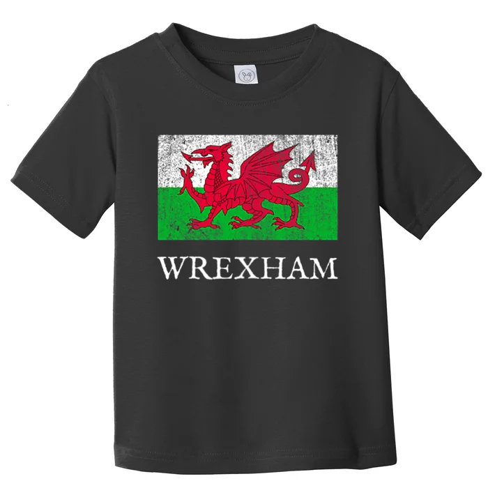 Football Wales Welsh Soccer Jersey Retro Vintage Toddler T-Shirt