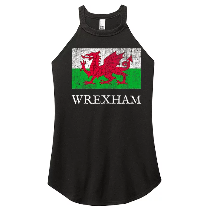 Football Wales Welsh Soccer Jersey Retro Vintage Women’s Perfect Tri Rocker Tank