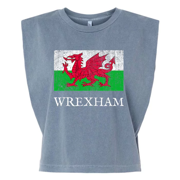 Football Wales Welsh Soccer Jersey Retro Vintage Garment-Dyed Women's Muscle Tee