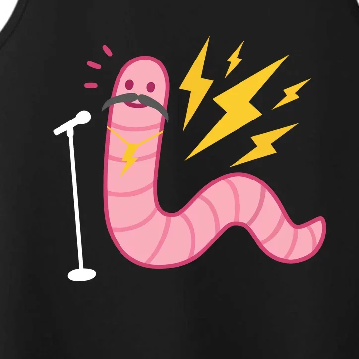 Funny Worm With A Mustache Tom Ariana Reality Performance Tank