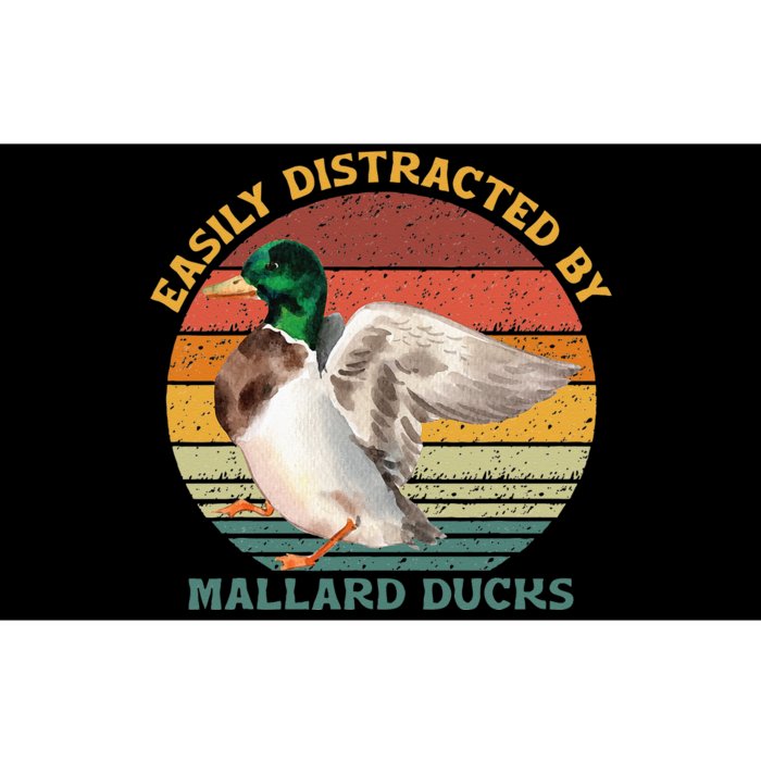 Funny Waterfowl Wild Birds Easily Distracted By Mallard Duck Bumper Sticker