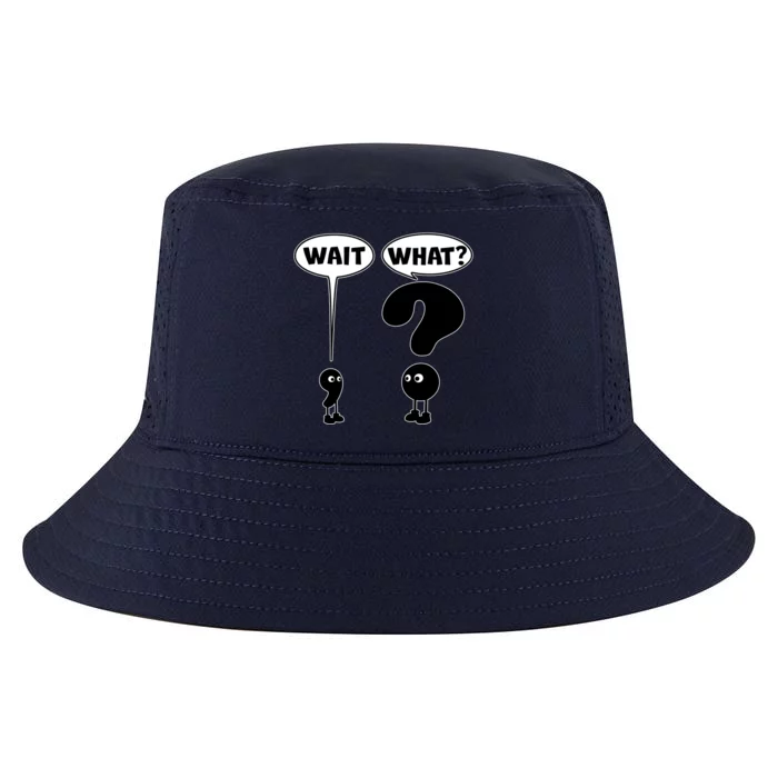 Funny Wait What Comma Question Mark Comic Cool Comfort Performance Bucket Hat