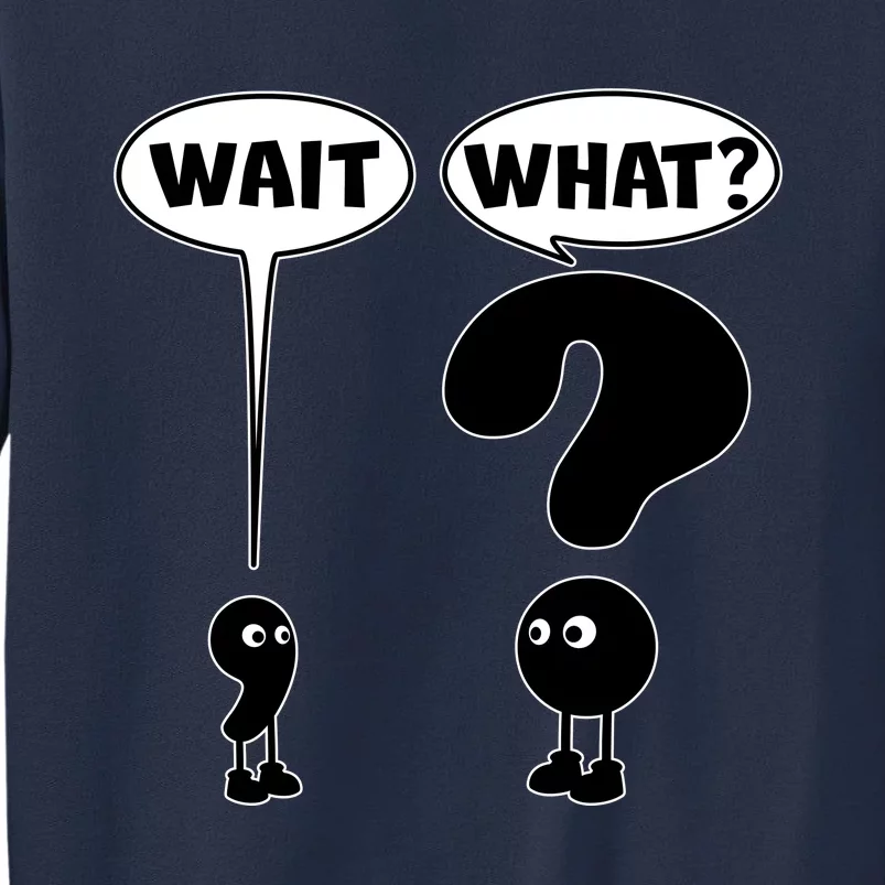 Funny Wait What Comma Question Mark Comic Sweatshirt