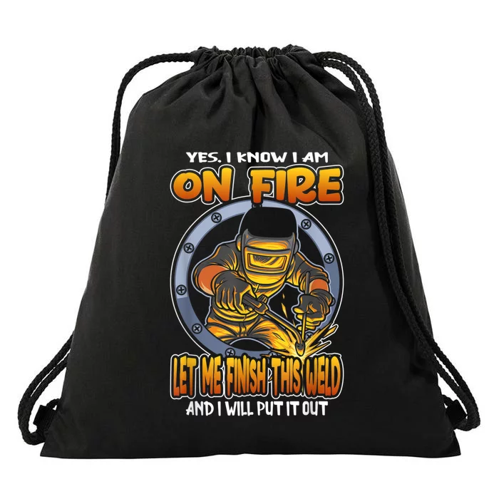 Funny Welder & Welding Gift Idea Drawstring Bag