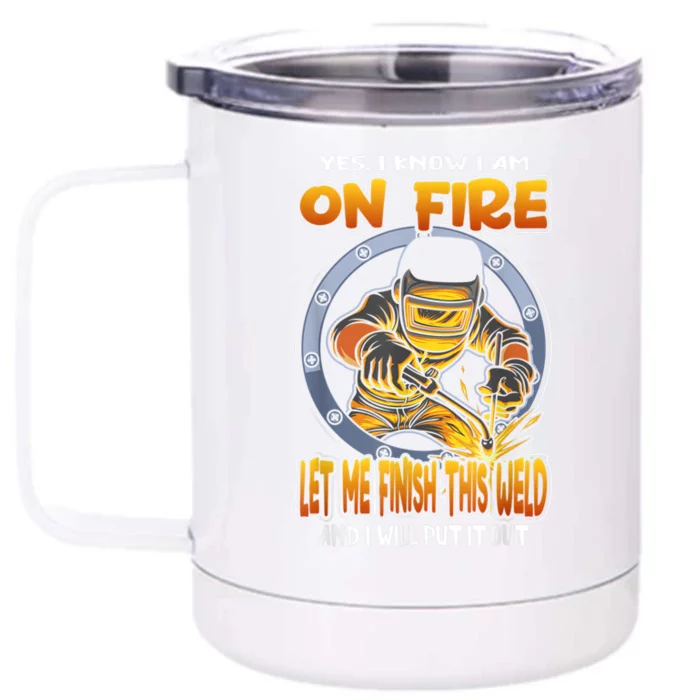 Funny Welder & Welding Gift Idea Front & Back 12oz Stainless Steel Tumbler Cup