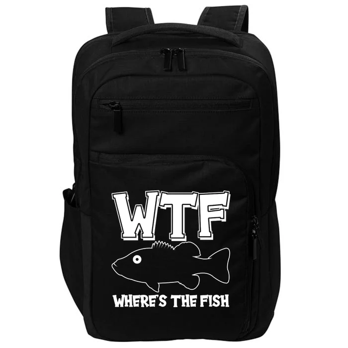 Funny WTF Wheres The Fish Impact Tech Backpack