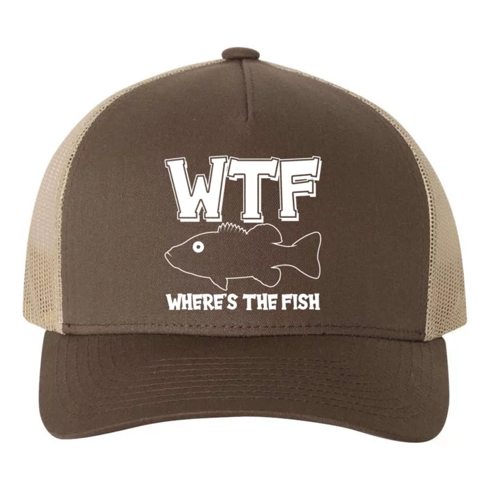 Funny WTF Wheres The Fish Yupoong Adult 5-Panel Trucker Hat