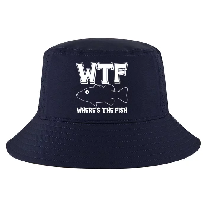 Funny WTF Wheres The Fish Cool Comfort Performance Bucket Hat