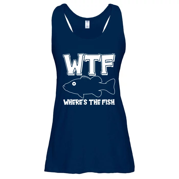 Funny WTF Wheres The Fish Ladies Essential Flowy Tank