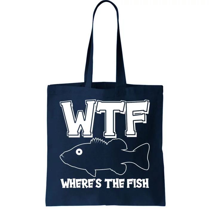 Funny WTF Wheres The Fish Tote Bag