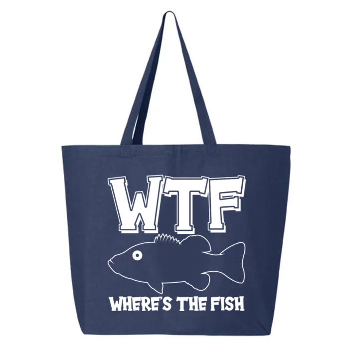 Funny WTF Wheres The Fish 25L Jumbo Tote