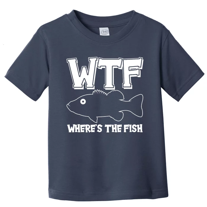 Funny WTF Wheres The Fish Toddler T-Shirt