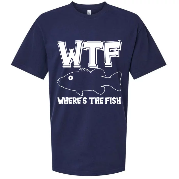 Funny WTF Wheres The Fish Sueded Cloud Jersey T-Shirt