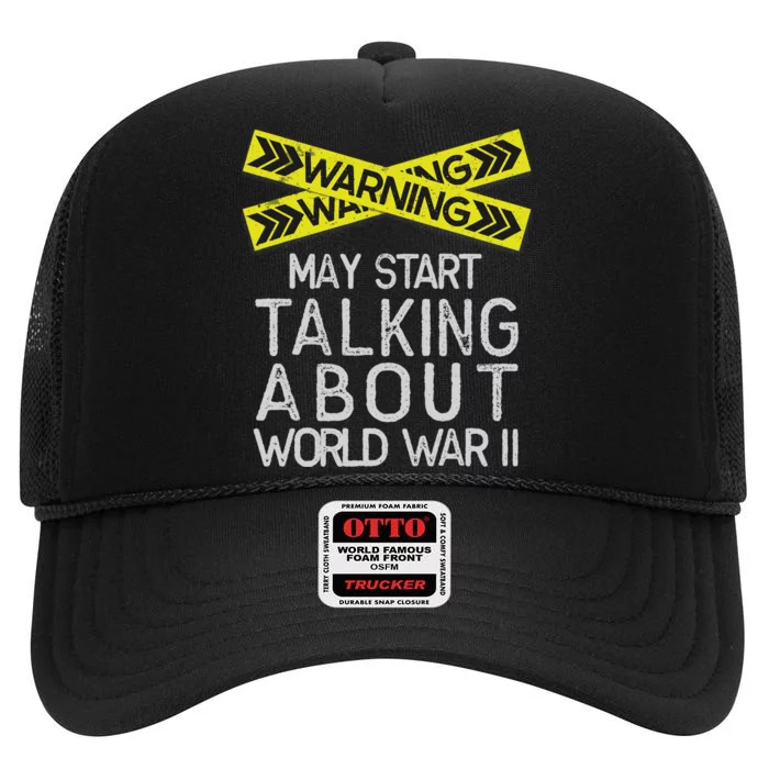 Funny World War Two, Funny History Tee, History Lover High Crown Mesh Trucker Hat