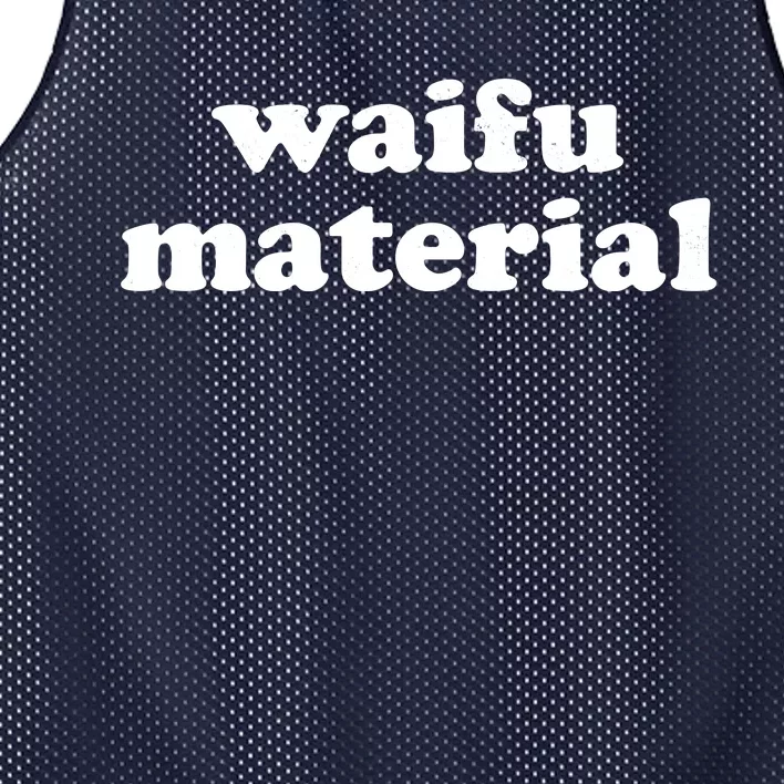 Funny Waifu Wife Material Anime Fan Mesh Reversible Basketball Jersey Tank