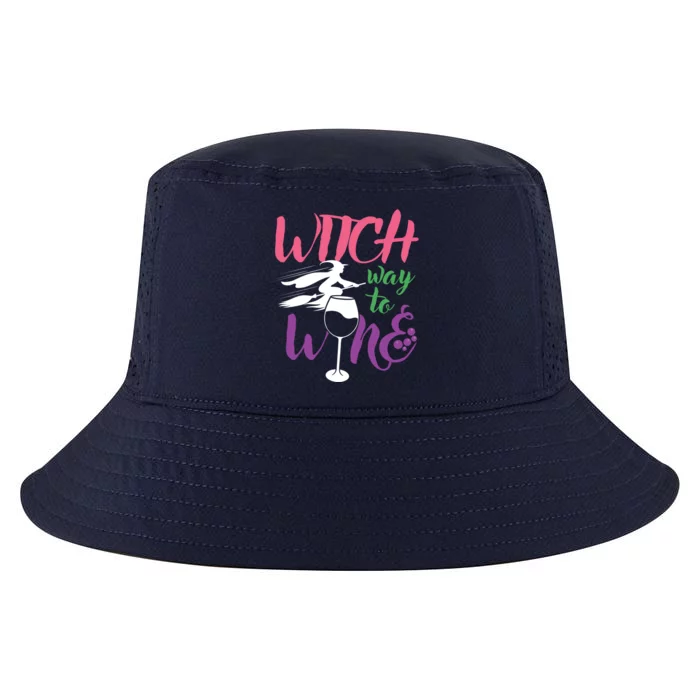 Funny Witch Way To Wine Wine Lover Halloween Funny Gift Cool Comfort Performance Bucket Hat