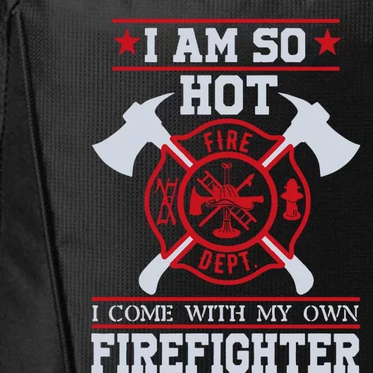 Firefighter Wife Walk The Line City Backpack