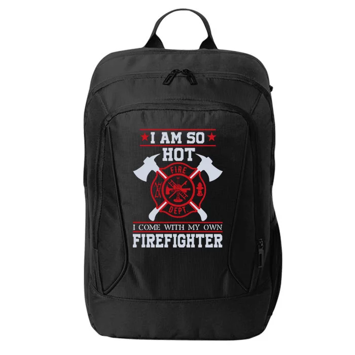 Firefighter Wife Walk The Line City Backpack