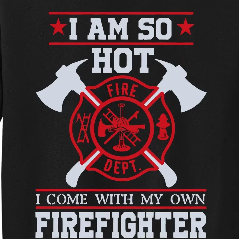 Firefighter Wife Walk The Line Tall Sweatshirt