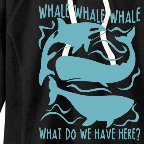 Funny Whale What Do We Have Here Women's Fleece Hoodie