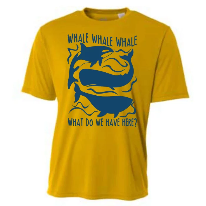 Funny Whale What Do We Have Here Cooling Performance Crew T-Shirt