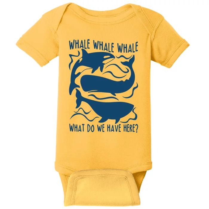 Funny Whale What Do We Have Here Baby Bodysuit