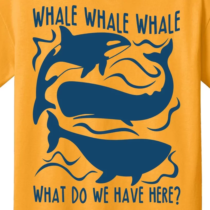 Funny Whale What Do We Have Here Kids T-Shirt