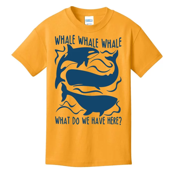 Funny Whale What Do We Have Here Kids T-Shirt