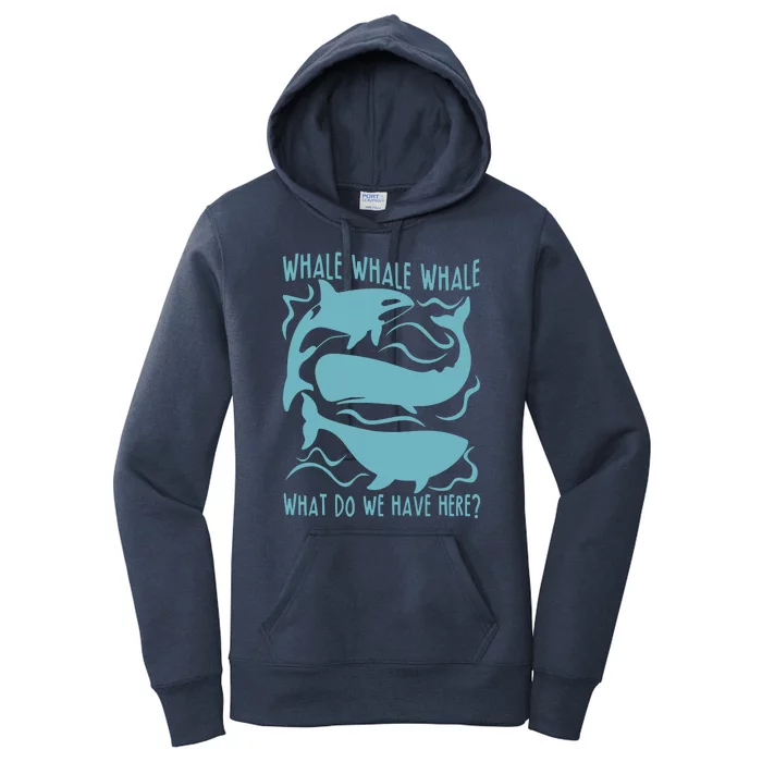 Funny Whale What Do We Have Here Women's Pullover Hoodie